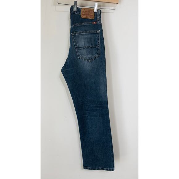 Lucky Brand Lucky Pins Jeans Women’s Blue Denim Straight Leg distressed - Picture 2 of 6